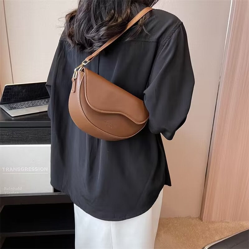 Sac messager à bandoulière rétro tendance pour femme