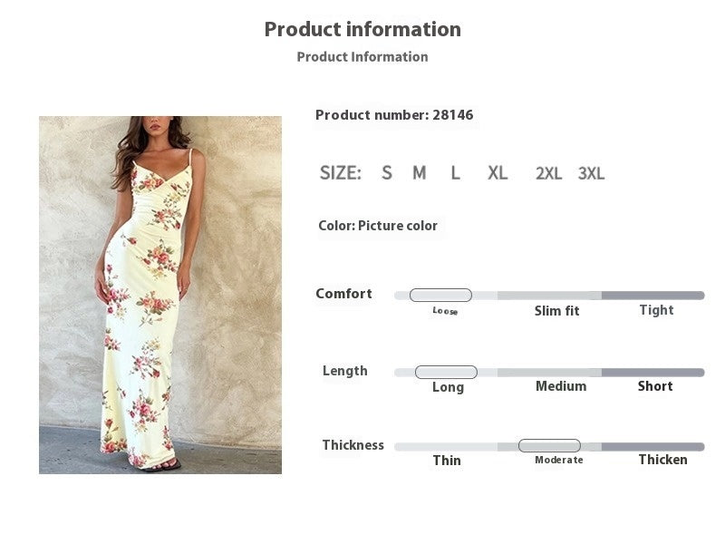 Robe caraco simple et élégante à col en V et dos nu