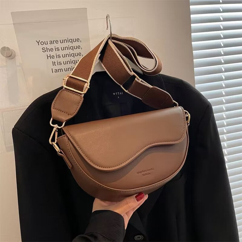 Sac messager à bandoulière rétro tendance pour femme